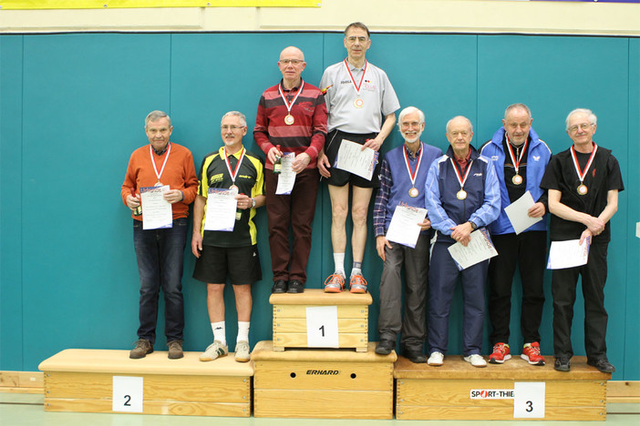 Siegerehrung Senioren 70 Doppel