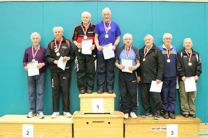 Siegerehrung Senioren 80 Doppel