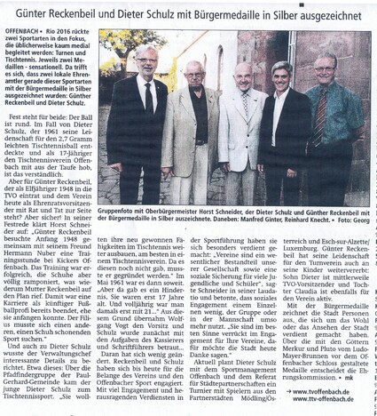 Bericht in der Offenbach Post