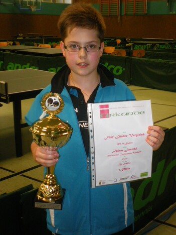 Sieger des Einzelwettbewerbs beim Fünfländerkampf: Adam Janicki