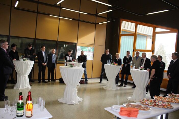 Im Rahmen des Empfangs bedankte sich Ulrich Hadaschik bei Sponsoren, Politiker und Sportfunktionären für ihre Unterstützung.