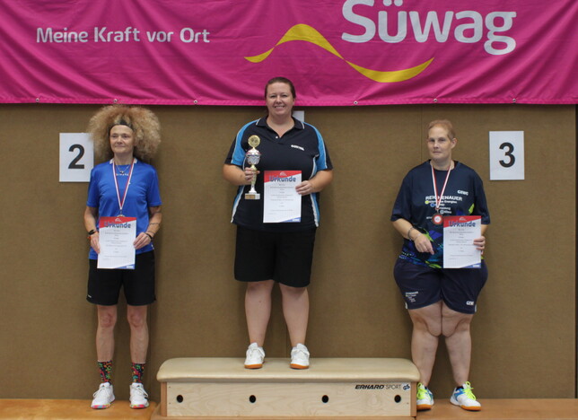 Siegerfoto Damen Einzel D-Klasse