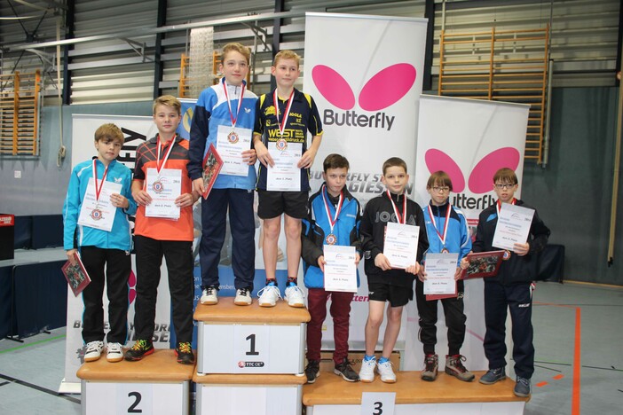 Siegerehrung Schüler B Doppel