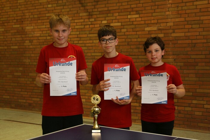 1. Kreisklasse Jugend 15: TTC Schöneck, Sieger TTC Bernbach