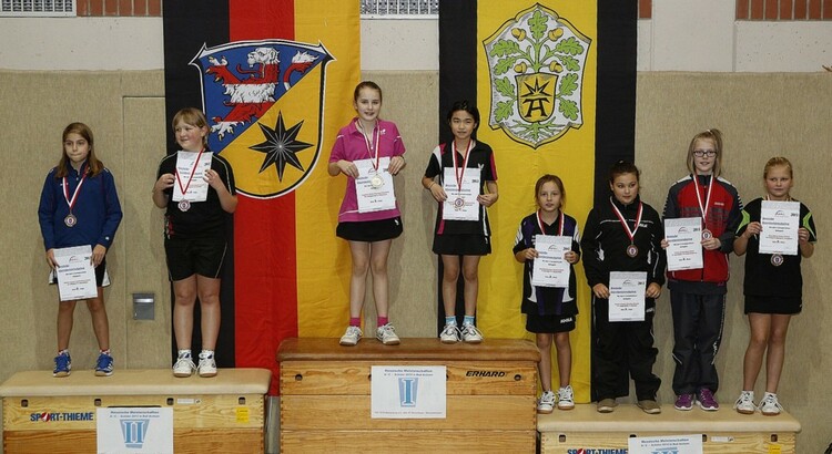 Siegerehrung C-Schülerinnen, Doppel