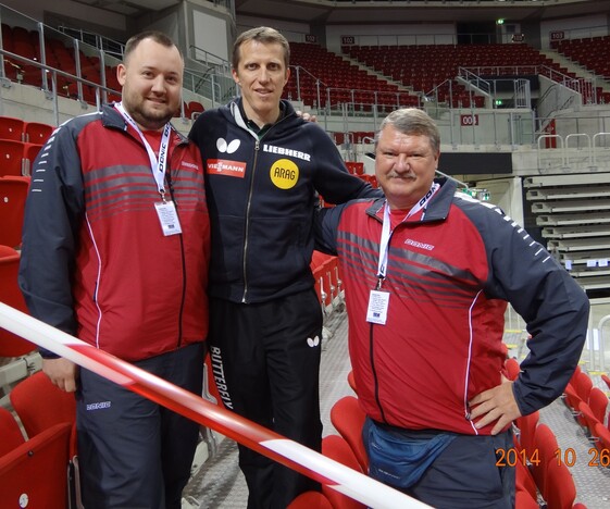 Bernd und Christian mit dem Bundestrainer